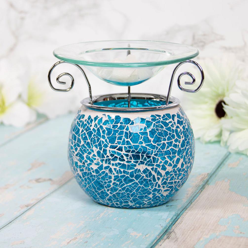 Blue Mosaic Wax Burner