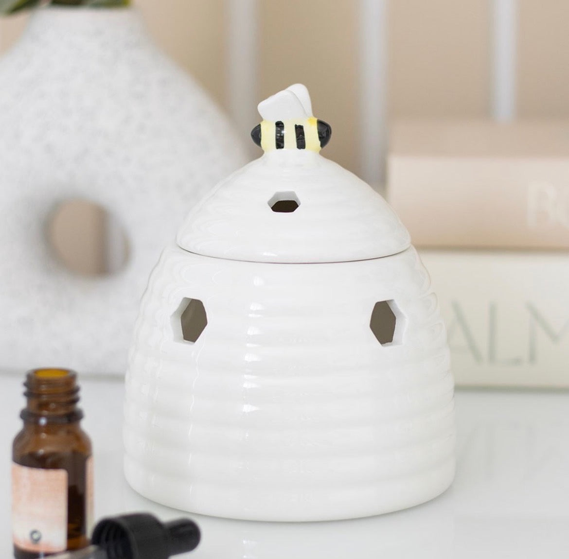 White Beehive Wax Burner