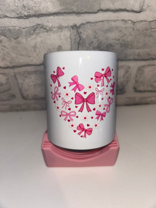 Bow-Shaped Heart Mug